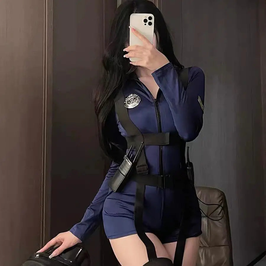 Sexy Nightclub Cosplay Uniform Set for Women